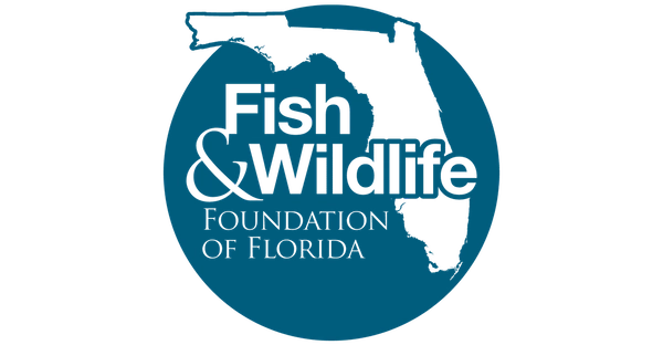 Blue logo of the Florida Fish & Wildlife Conservation Commission, featuring a map outline of Florida with the organization's name in the center.